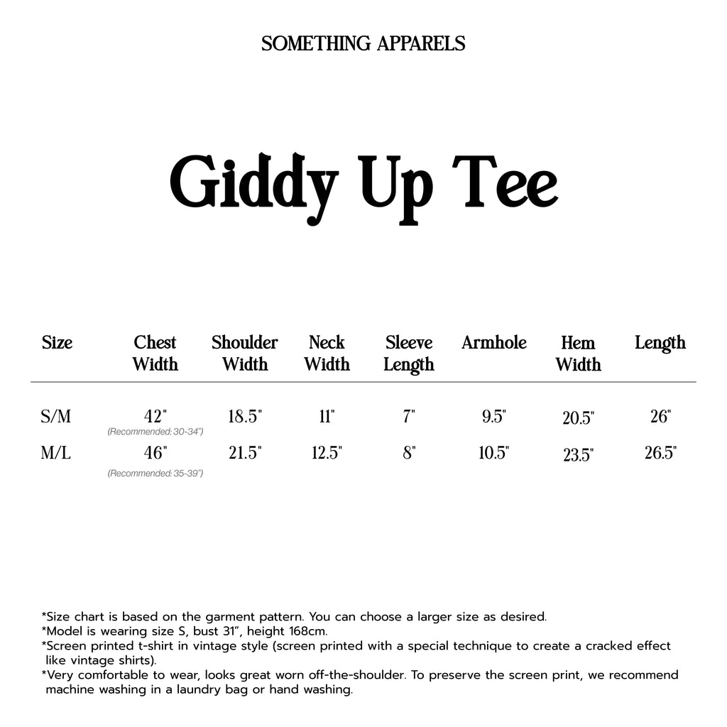 SOMETHING GIDDY UP TEE (OFF-WHITE)