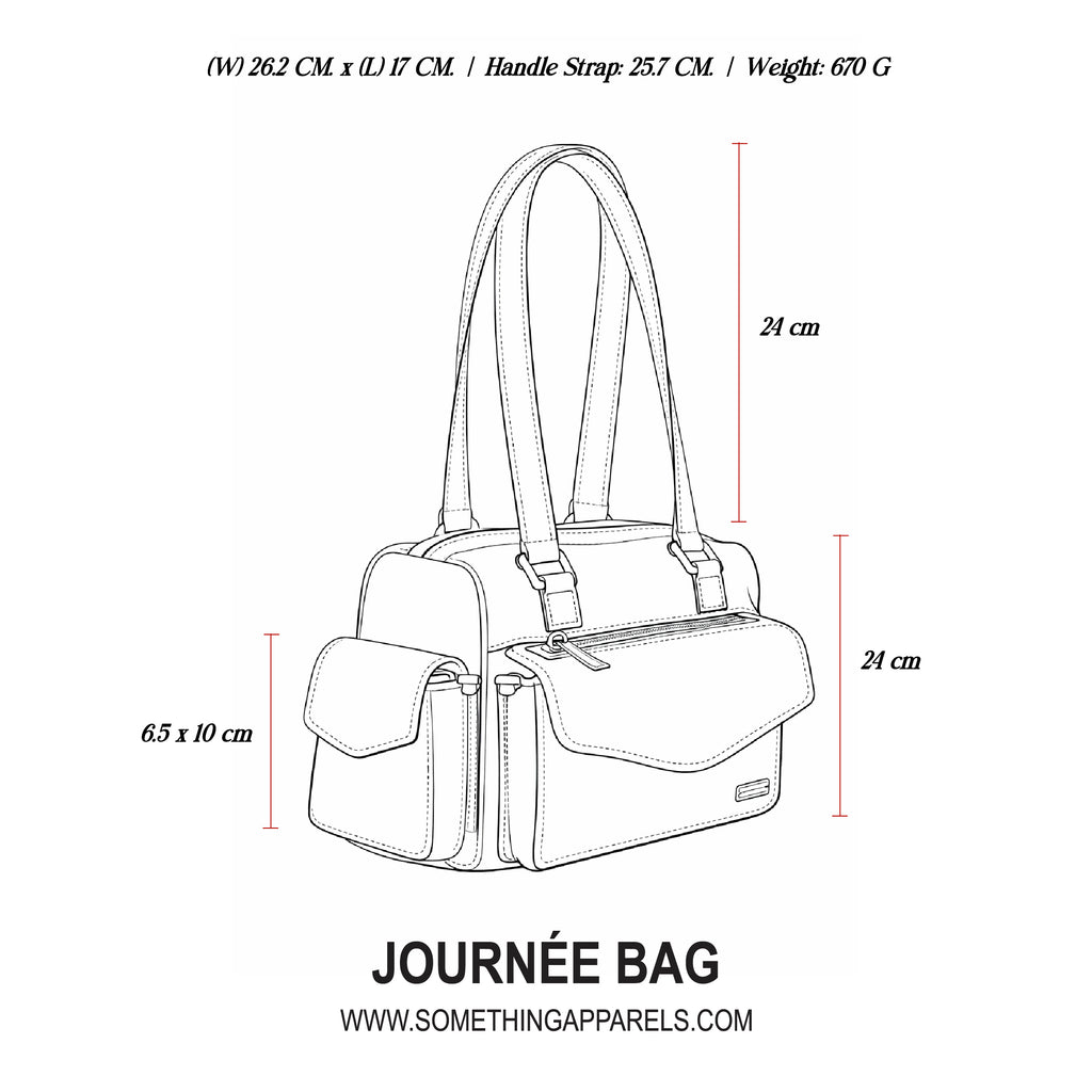 SOMETHING JOURNÉE BAG (MIDNIGHT STITCH)