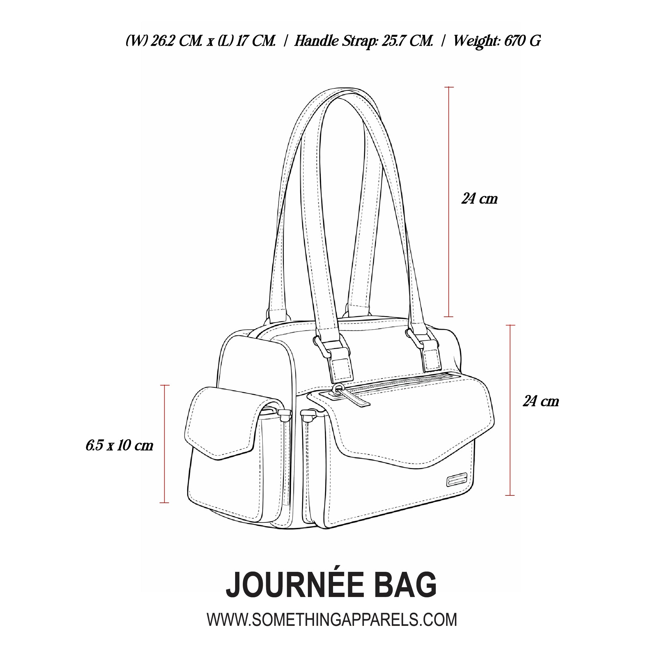 SOMETHING JOURNÉE BAG (MIDNIGHT STITCH)