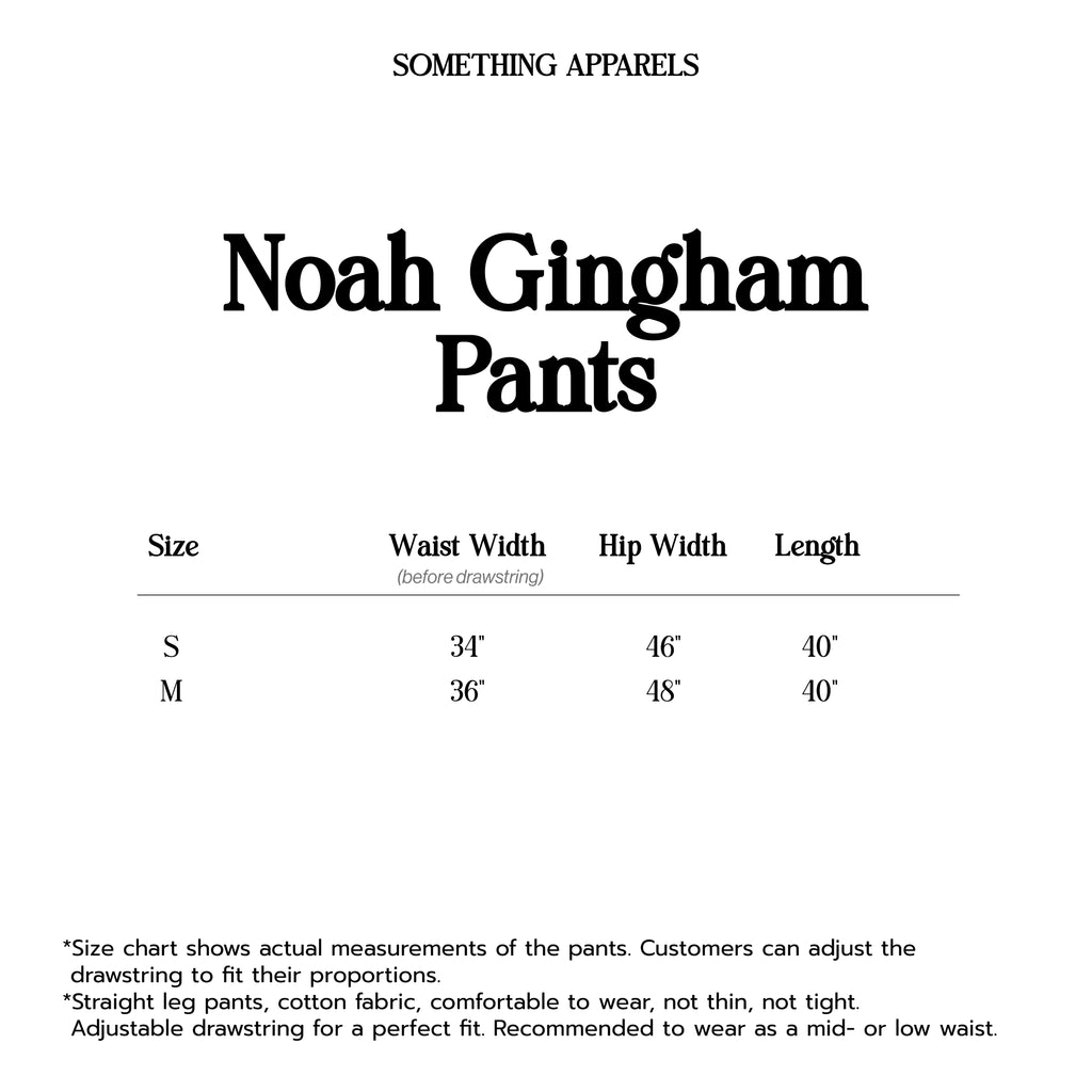 SOMETHING NOAH GINGHAM PANTS