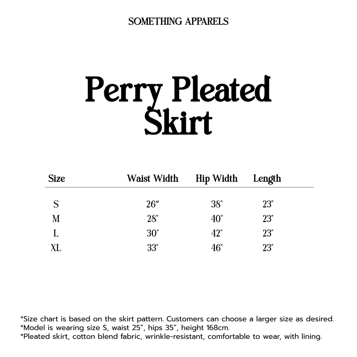 SOMETHING PERRY PLEATED SKIRT