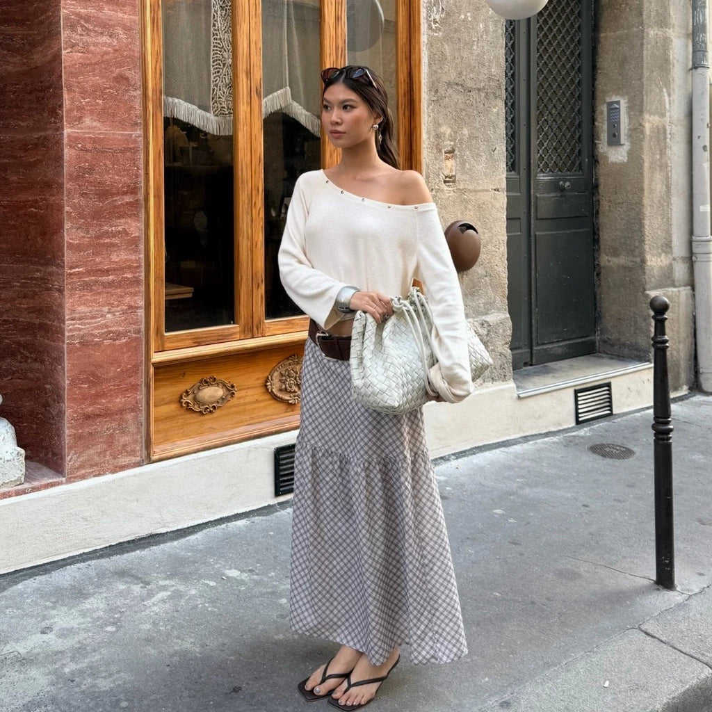 SOMETHING CUSTARD OFF SHOULDER TOP