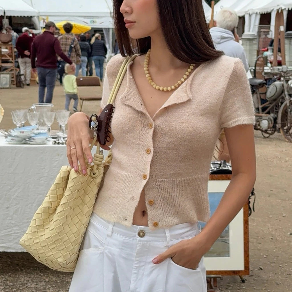 SOMETHING MEDELEINE KNIT TOP