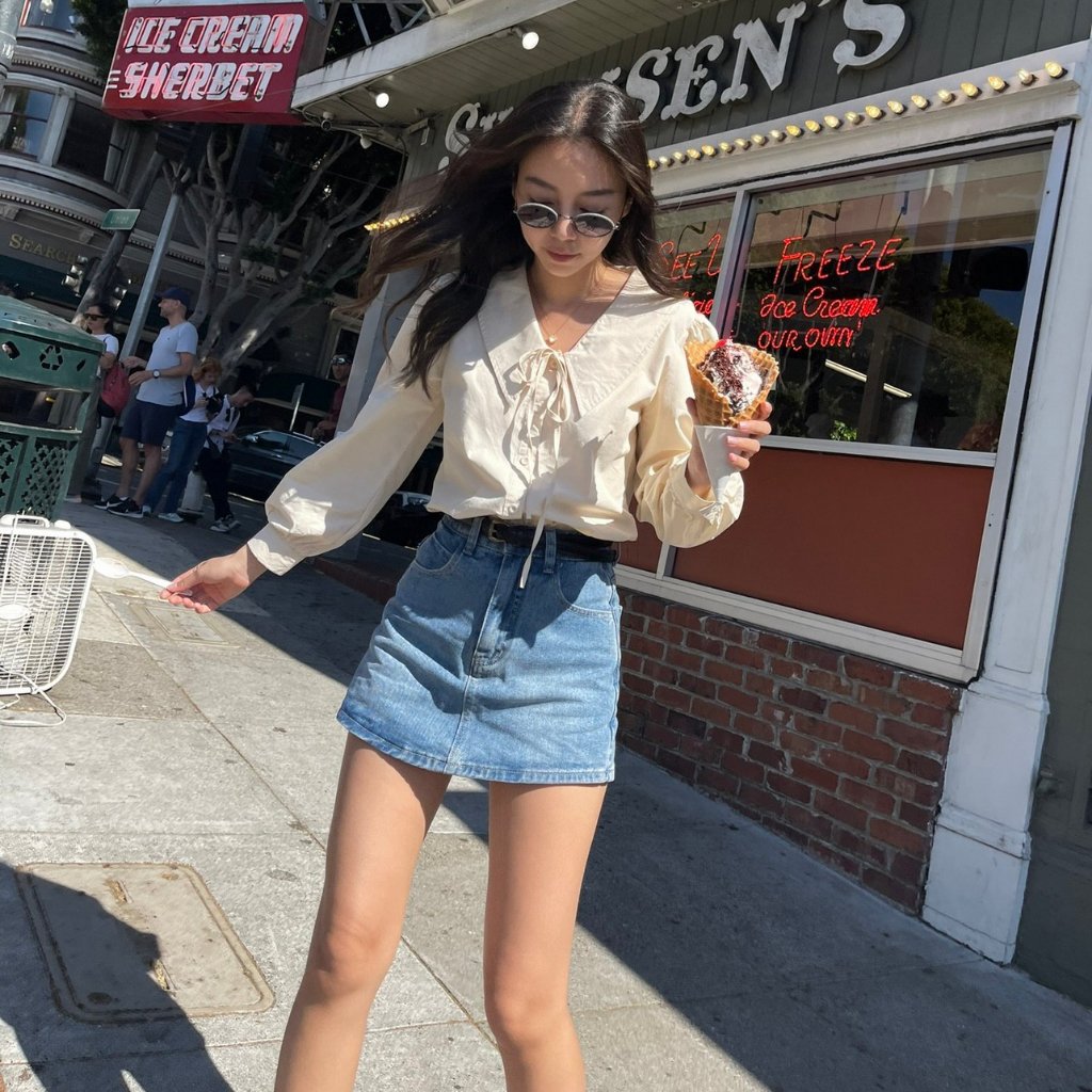 SOMETHING JEANS SKORT