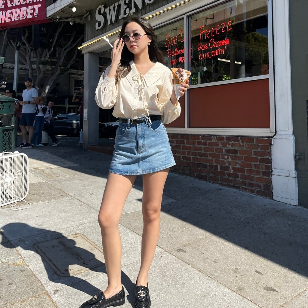 SOMETHING JEANS SKORT