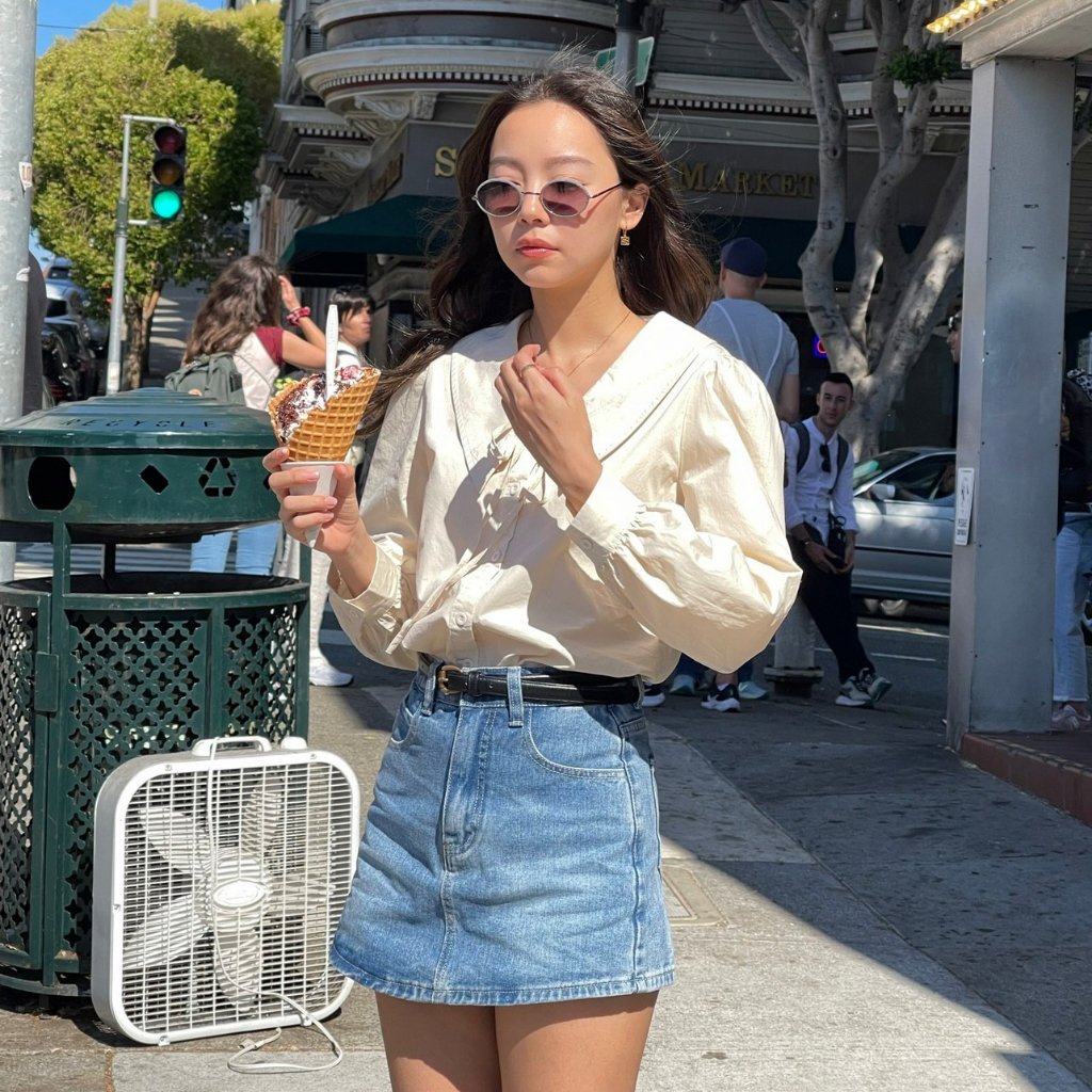 SOMETHING JEANS SKORT