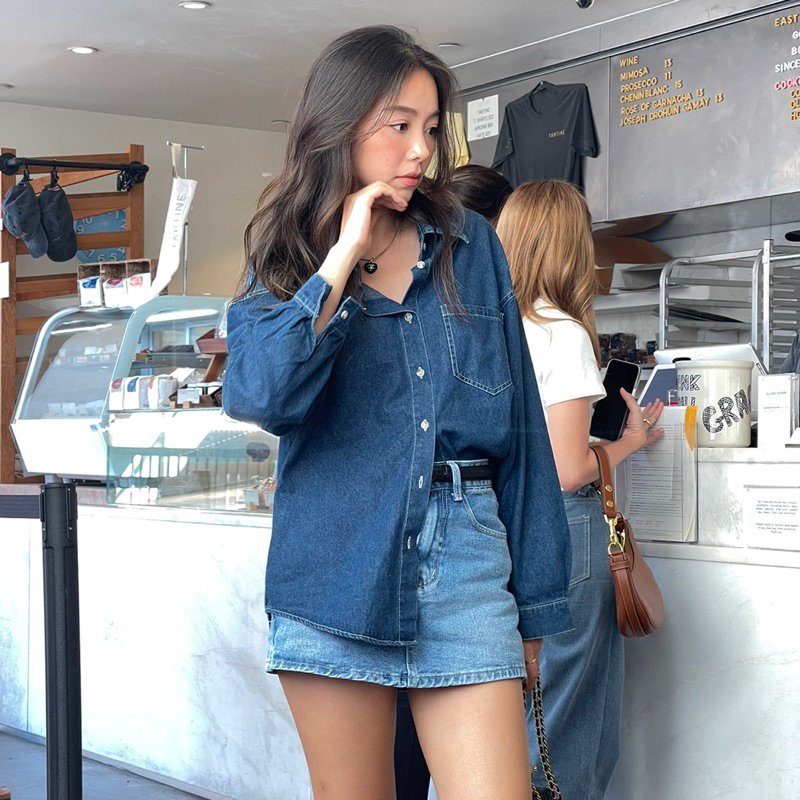 SOMETHING DENIM SHIRT