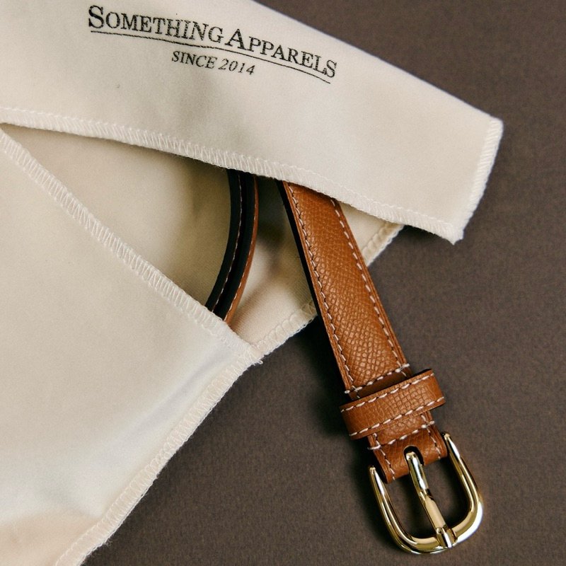 SOMETHING THE CLASSIC BELT (BROWN EPSOM)