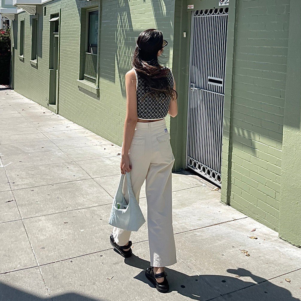 SOMETHING WHITE TROUSER