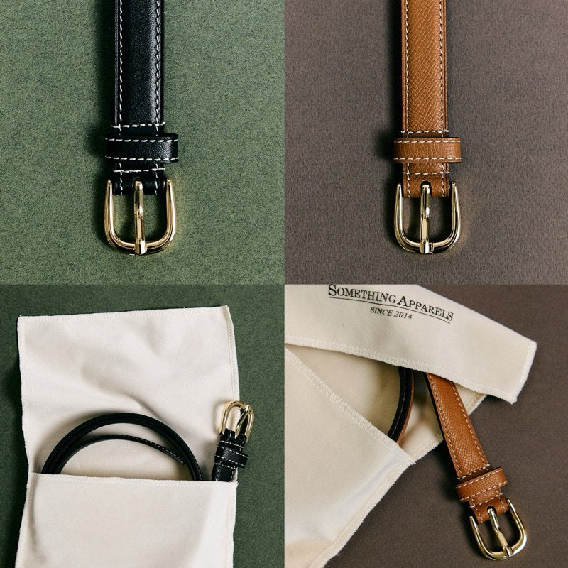 SOMETHING THE CLASSIC BELT (BROWN EPSOM)