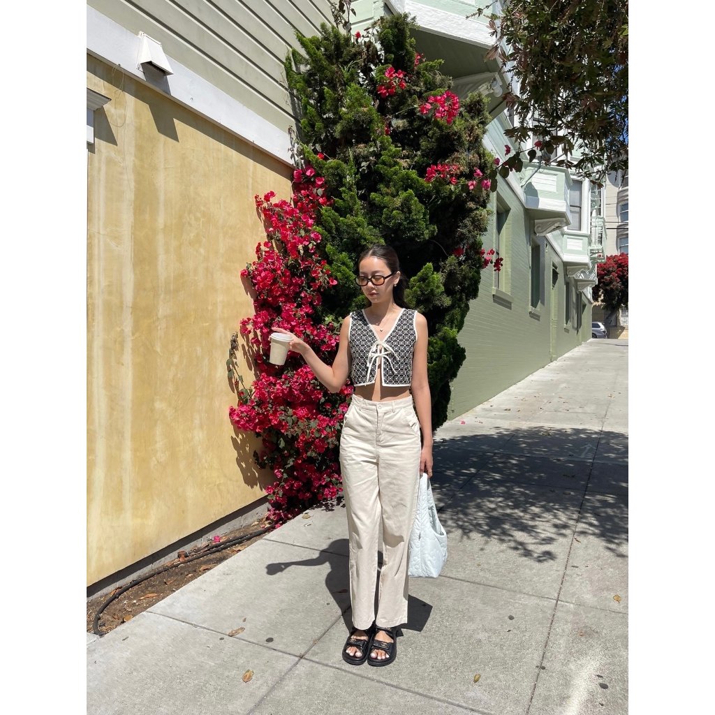 SOMETHING WHITE TROUSER