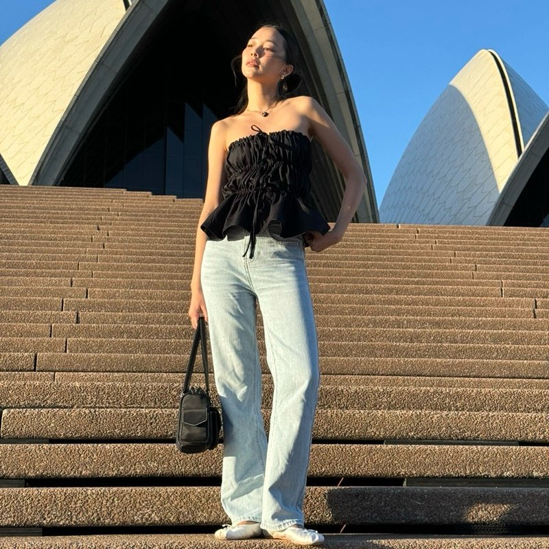 SOMETHING HEAD-TO-TOE RIBBON TIE (BLACK)