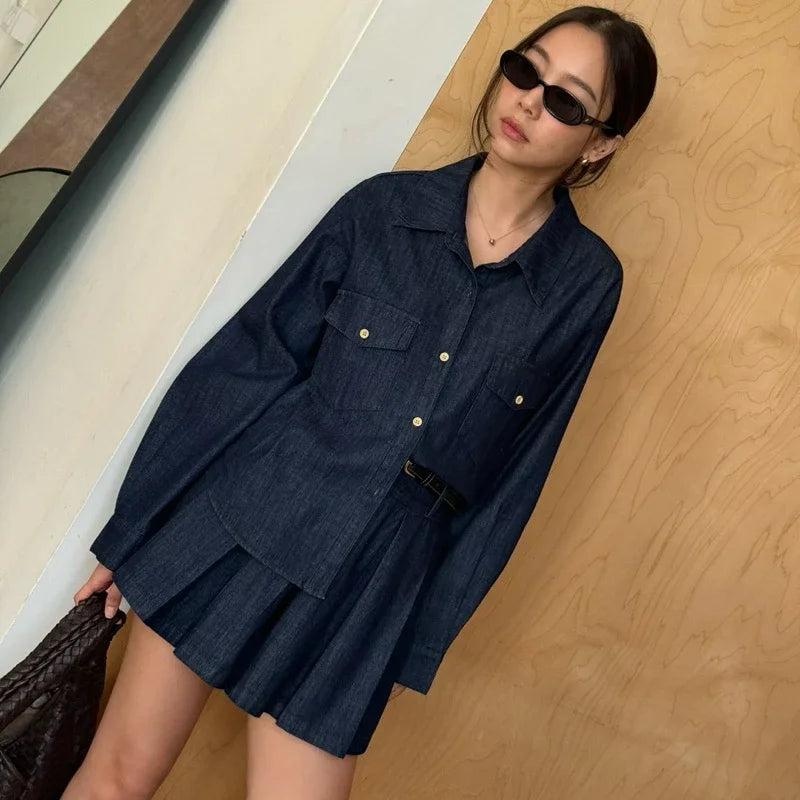 SOMETHING AIMÉE DENIM SET