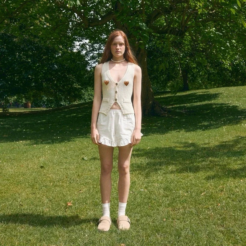 SOMETHING SUSIE KNIT VEST (VANILLA)