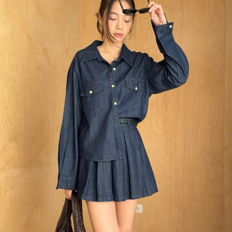 SOMETHING AIMÉE DENIM SET