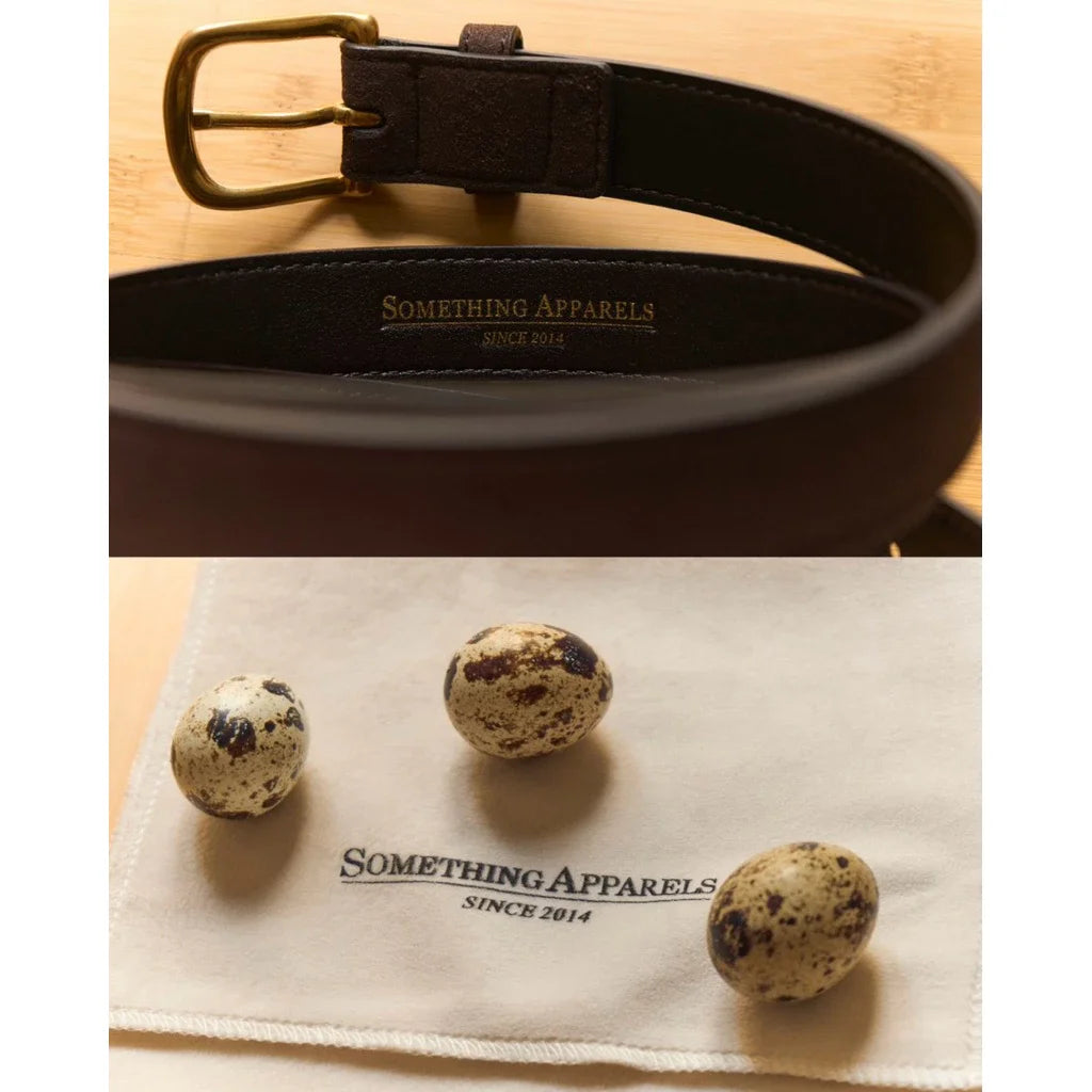 SOMETHING THE DAILY BELT (BROWN SUEDE)