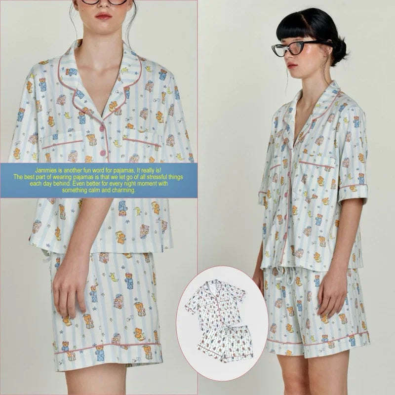 SOMETHING SOFT PAJAMAS CLUB SET (SHORT SLEEVE)