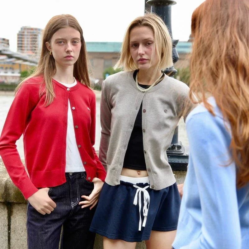 SOMETHING MAGGIE CARDIGAN (CLOUDY GREY)