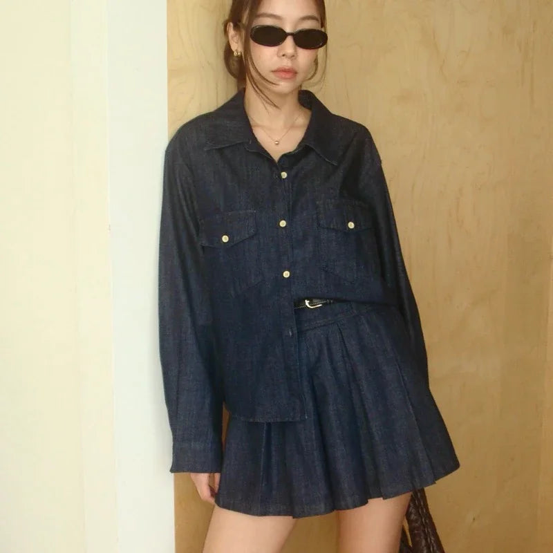 SOMETHING AIMÉE DENIM SET