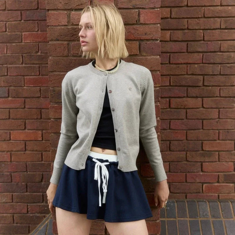 SOMETHING MAGGIE CARDIGAN (CLOUDY GREY)