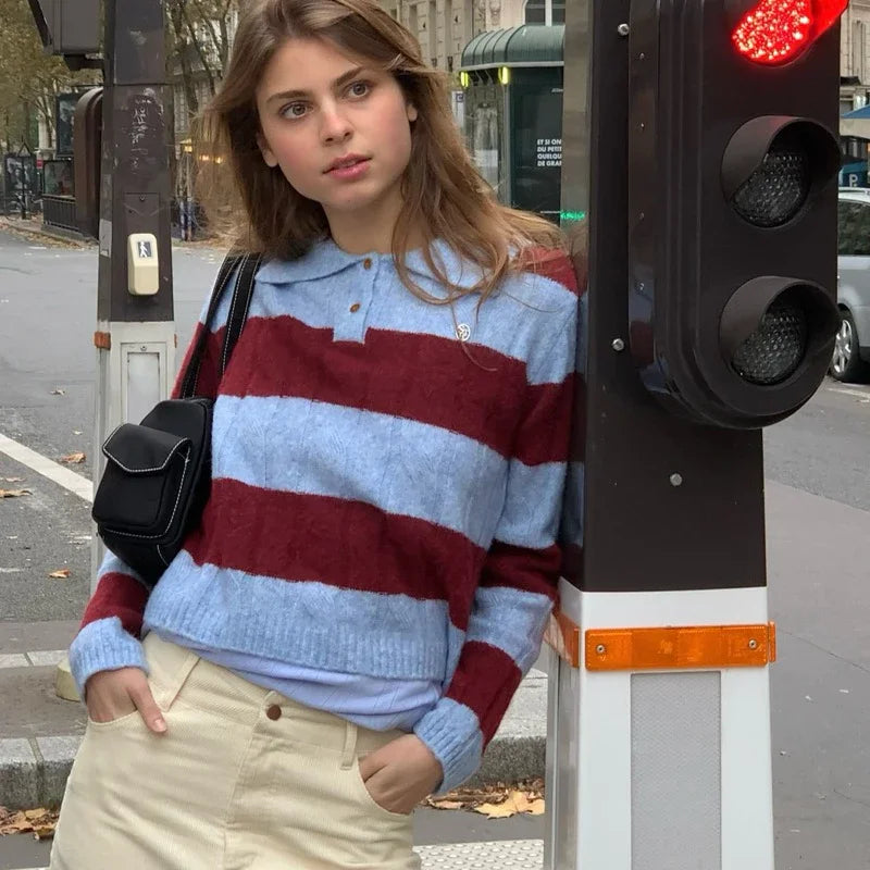 SOMETHING ROSÉ WOOL KNIT SWEATER