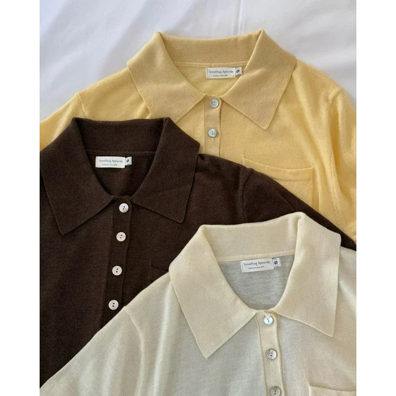 SOMETHING PREPPY POLO KNIT (AMERICANO)