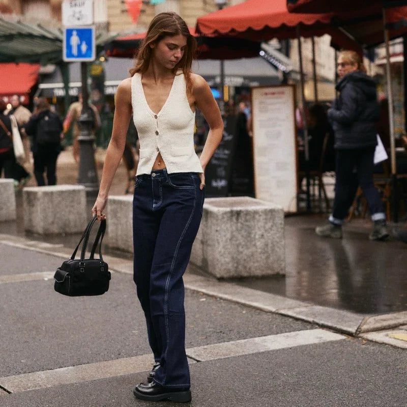 SOMETHING SUSIE KNIT VEST (VANILLA)