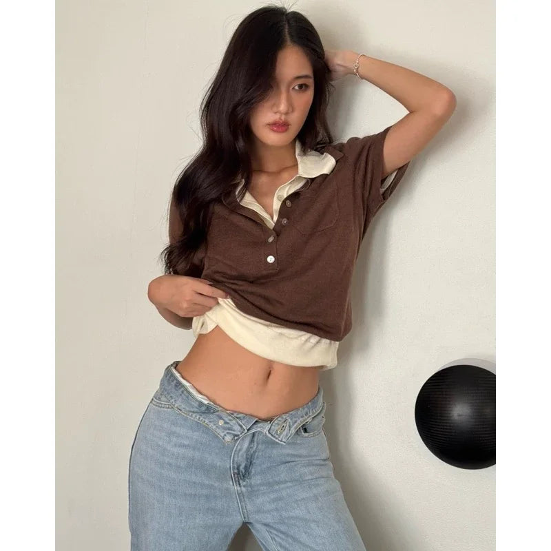 SOMETHING PREPPY POLO KNIT (AMERICANO)